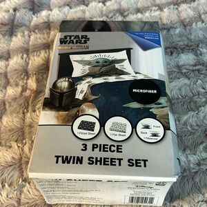 Star Wars Mandalorian 3 piece twin sheets